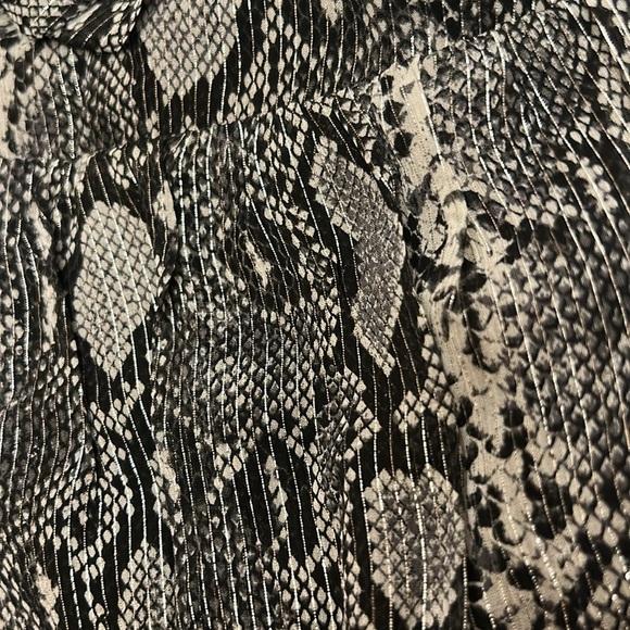 MICHAEL KORS ADDER CHIFFON SNAKESKIN DRESS - Picture 7 of 7